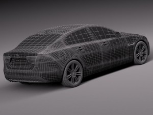 Jaguar XE 2016 3D Модель
