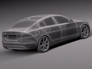Jaguar XE 2016 3D Модель