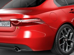 Jaguar XE S 2016 3D Model