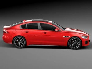 Jaguar XE S 2016 3D Model