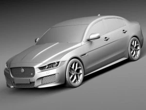 Jaguar XE S 2016 3D Model