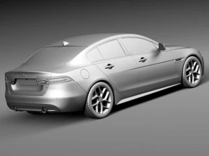 Jaguar XE S 2016 3D Model