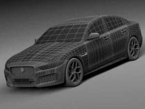 Jaguar XE S 2016 3D Model