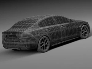 Jaguar XE S 2016 3D Model