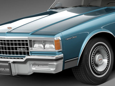 Chevrolet Caprice Sedan 1980-1985 3D Model