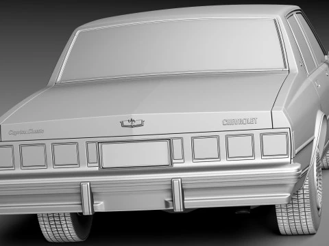 Chevrolet Caprice Sedan 1980-1985 3D Model