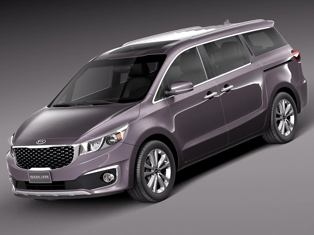 Kia Sedona 2015 3D Model .c4d .max .obj .3ds .fbx .stl .blend 