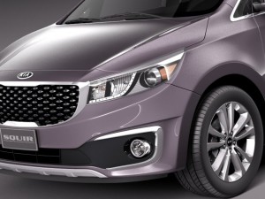 Kia Sedona 2015 3D मॉडल