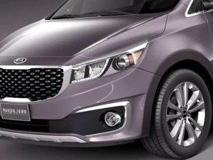 Kia Sedona 2015 3D Model