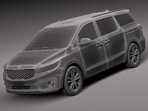 Kia Sedona 2015 3D मॉडल