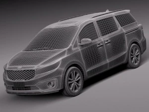 Kia Sedona 2015 3D Model
