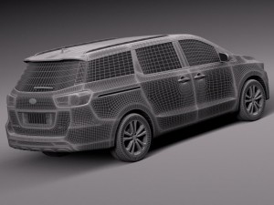 Kia Sedona 2015 3D मॉडल