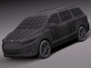 Kia Sedona 2015 3D मॉडल