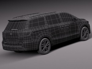 Kia Sedona 2015 3D मॉडल