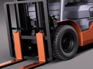 Toyota Fork Lift 8FD25 Modelo 3D
