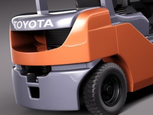 Toyota Fork Lift 8FD25 Modelo 3D
