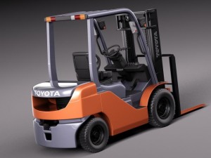 Toyota Fork Lift 8FD25 Modelo 3D