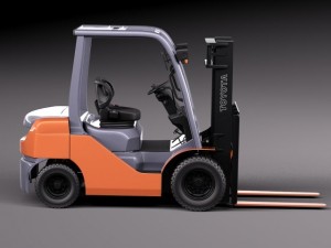 Toyota Fork Lift 8FD25 Modelo 3D
