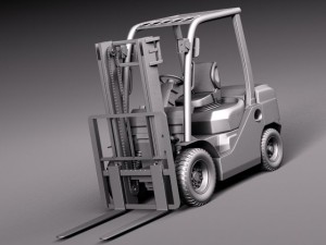 Toyota Fork Lift 8FD25 Modelo 3D