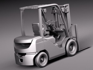 Toyota Fork Lift 8FD25 Modelo 3D