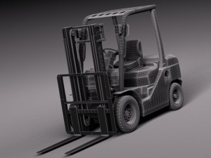 Toyota Fork Lift 8FD25 Modelo 3D
