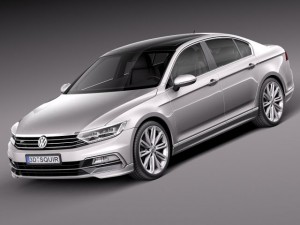 Volkswagen Passat R-line 2015 3D Model