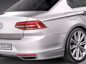 Volkswagen Passat R-line 2015 3Dモデル