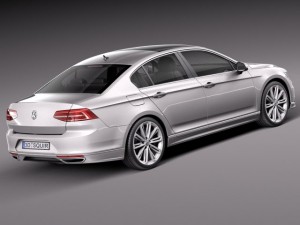 Volkswagen Passat R-line 2015 3Dモデル