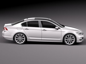 Volkswagen Passat R-line 2015 3Dモデル
