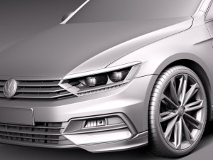 Volkswagen Passat R-line 2015 3Dモデル