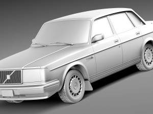 Volvo 240 Sedan 1993 3D Model