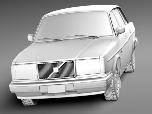 Volvo 240 Sedan 1993 3D Model