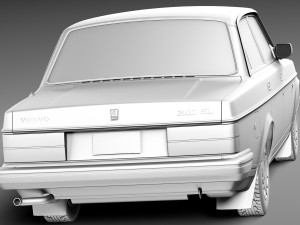 Volvo 240 Sedan 1993 3D Model