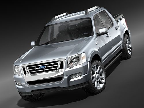 Explorer Sport Trac 2006-2009 Modelo 3D .c4d .max .obj .3ds .fbx .stl .blend 