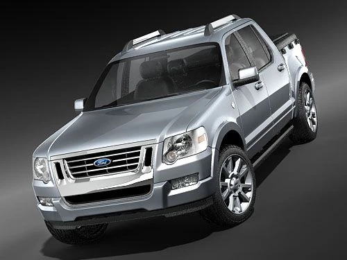 Explorer Sport Trac 2006-2009 3D Model .c4d .max .obj .3ds .fbx .stl .blend 
