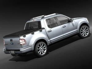Explorer Sport Trac 2006-2009 3D Model