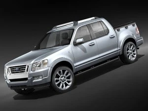 Explorer Sport Trac 2006-2009 3D Model
