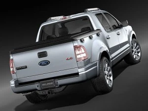 Explorer Sport Trac 2006-2009 3D Model