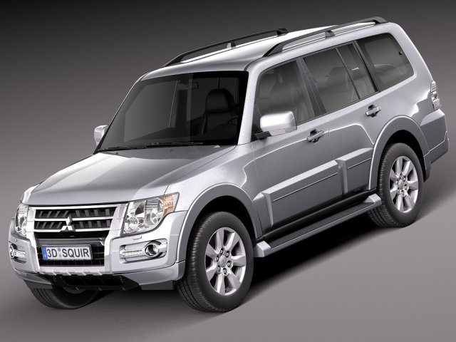 Mitsubishi Pajero Montero 2015 3D Model .c4d .max .obj .3ds .fbx .stl .blend 