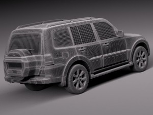 Mitsubishi Pajero Montero 2015 3D Model