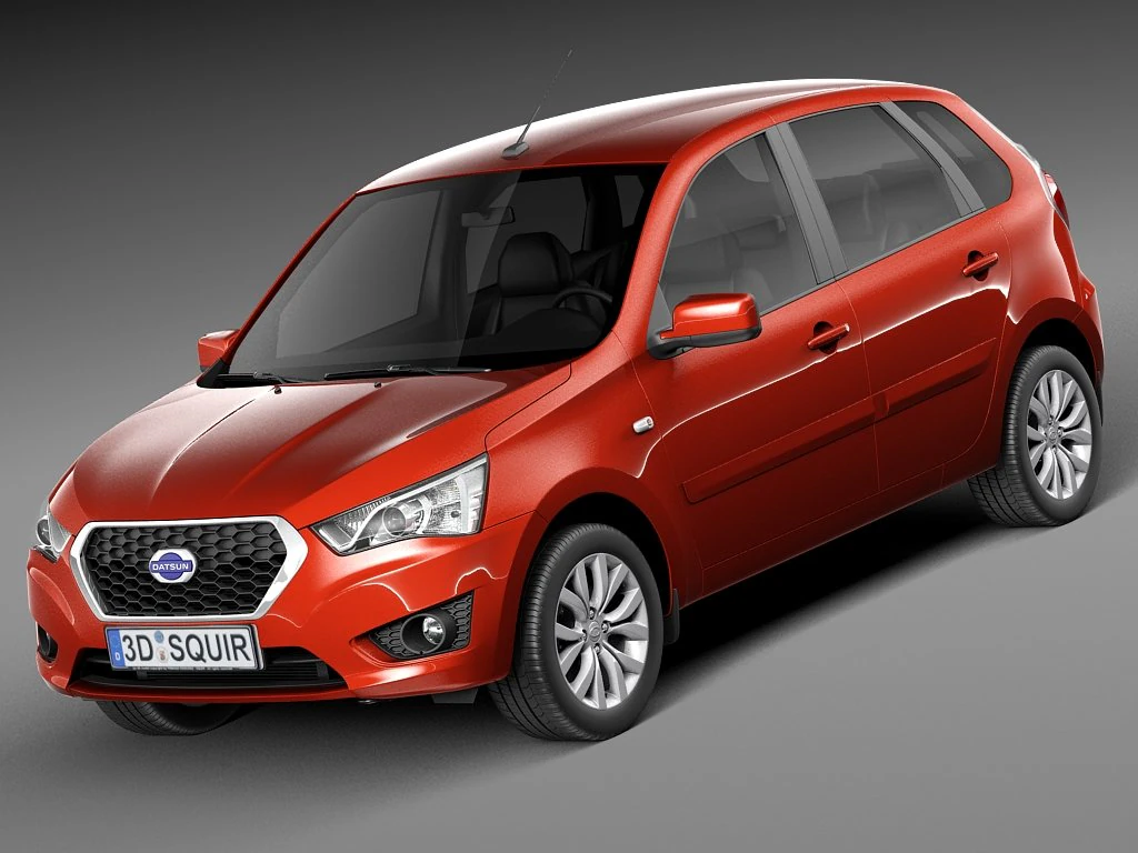 Datsun Mido 2015 3D Model .c4d .max .obj .3ds .fbx .stl .blend 