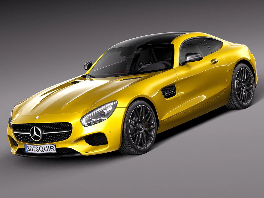 Mercedes-Benz AMG GT S 2016 3D Model .c4d .max .obj .3ds .fbx .stl .blend 