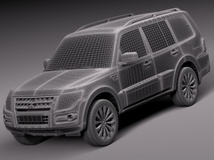 Mitsubishi Pajero Full 2015 Modelo 3D