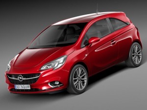 Opel Corsa 3-door 2015 3D Model