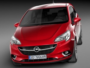 Opel Corsa 3-door 2015 3D-Modell