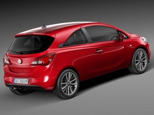 Opel Corsa 3-door 2015 3D-Modell