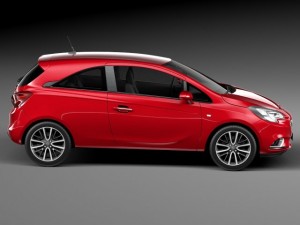 Opel Corsa 3-door 2015 3D-Modell