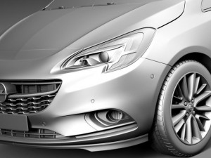Opel Corsa 3-door 2015 3D-Modell