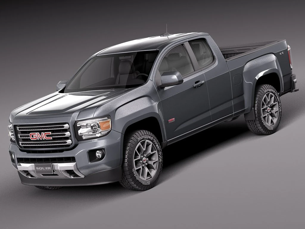 GMC Canyon 2015 3D Model .c4d .max .obj .3ds .fbx .stl .blend 