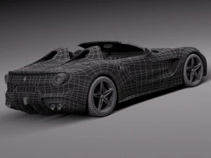Ferrari F60 America 2015 3D Model